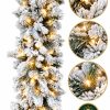 Girlanda świąteczna Bahama Lux Śnieżona 100 cm LED – 100% PE - obrazek 3