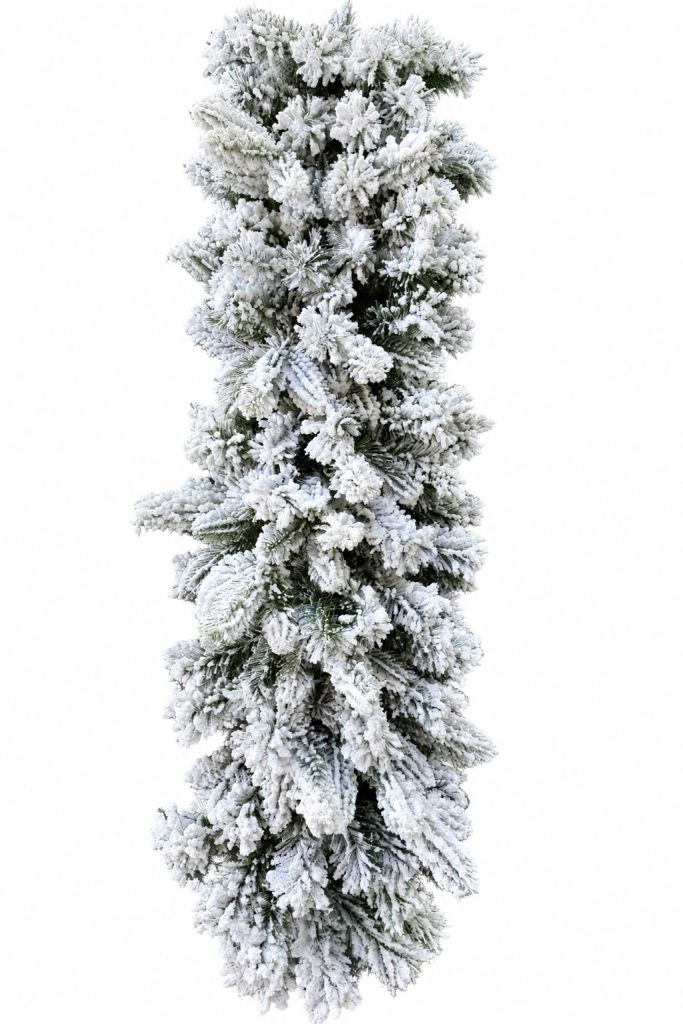 Girlanda świąteczna Bahama Lux Śnieżona 100 cm LED – 100% PE